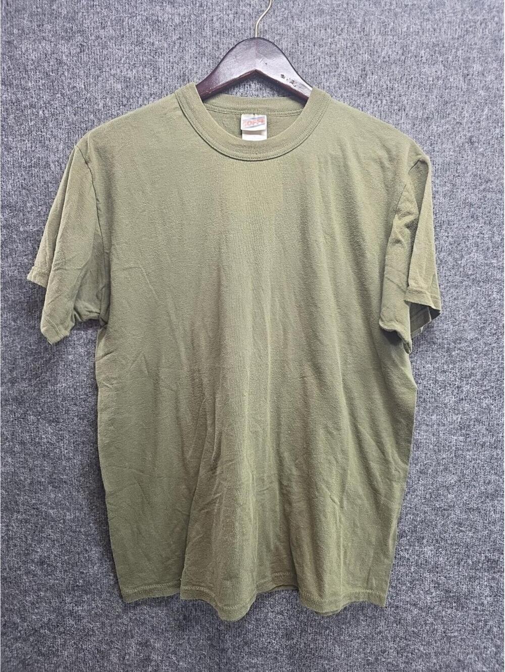 Vintage Soffe USMC Certified Olive Green T-Shirt L Made In USA Military Tee